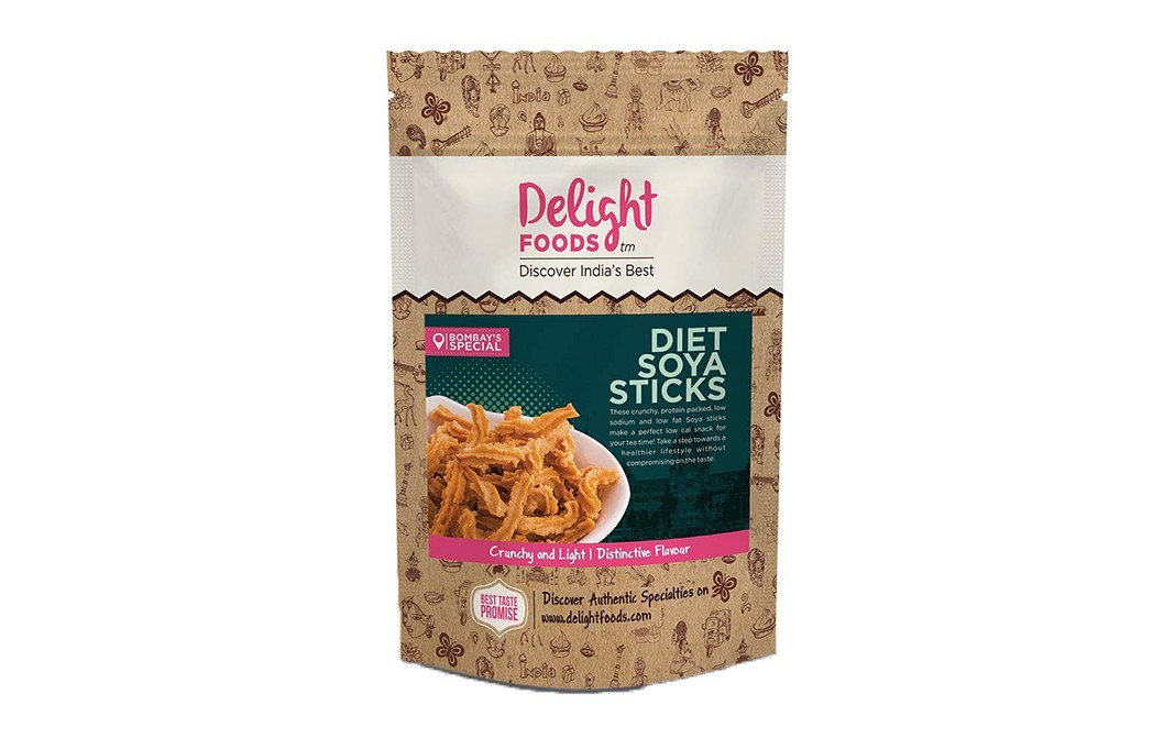 Delight Foods Diet Soya Sticks    Pack  200 grams